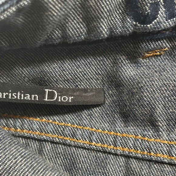 Christian Dior Wide Leg Flare Cotton Denim Jeans - Picture 11 of 15